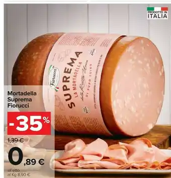Carrefour Fiorucci Mortadella offerta