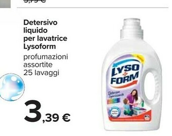 Carrefour Lysoform Detersivo lavatrice offerta