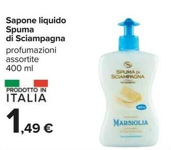 Carrefour Spuma di Sciampagna Sapone liquido offerta