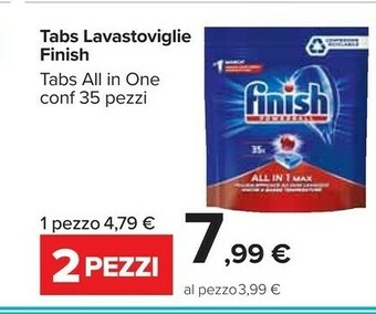 Carrefour Finish Detersivo lavastoviglie offerta