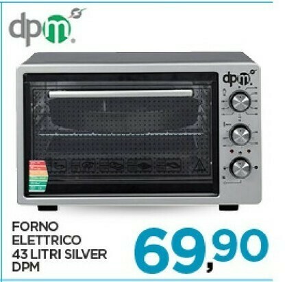 DPM Forno Elettrico 43 L Silver offerta di Despar