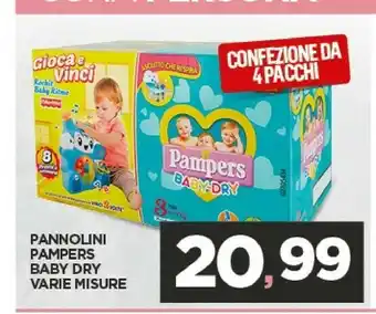 Despar Pampers Pannolini Baby Dry Varie Misure offerta