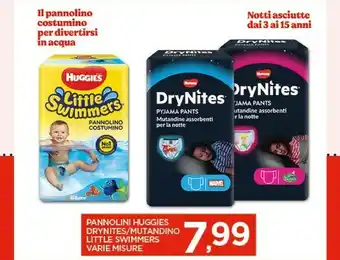 Huggies Pannolini Drynites/ Mutandino Little Swimmers Varie Misure