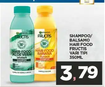 Despar Garnier Fructis Shampoo/ Balsamo Hair Food Vari Tipi offerta