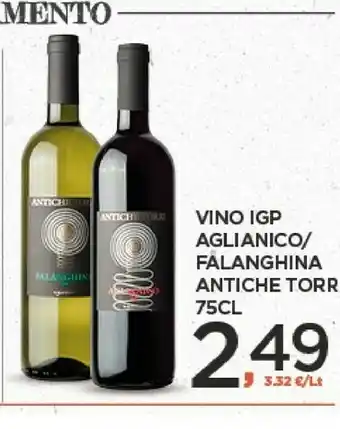 Despar Vino Igp Aglianico/ Falanghina Palanin Antiche Torri 75cl offerta