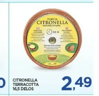 Despar Torcia Citronella Terracotta Delos offerta