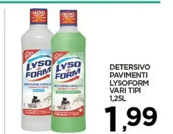 Despar Lysoform Detersivo Pavimenti Vari Tipi offerta