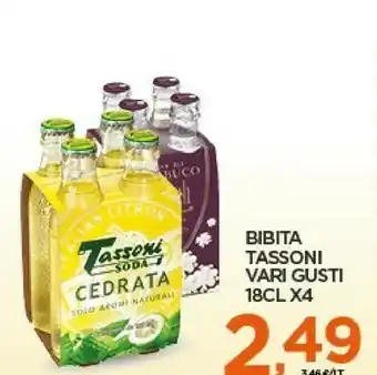 Tassoni Bibita Vari Gusti 18cl X4