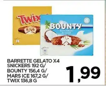 Despar Bounty Barrette Gelato X4 offerta