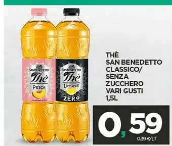 Despar San Benedetto Thè Zero Zucchero Pesca 1500 G(ml) offerta