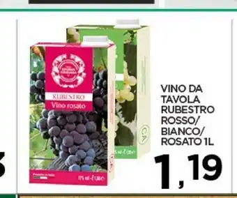 Despar Rubestro Vino Bianco 1000 G(ml) offerta