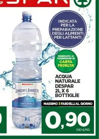 Despar Acqua Minerale Naturale offerta