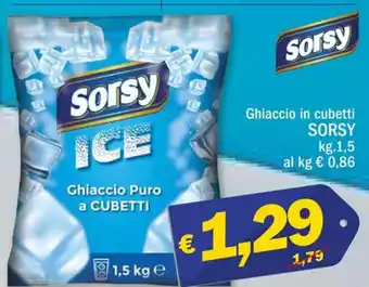 Ard Discount Sorsy Ghiaccio in cubetti 1,5kg offerta