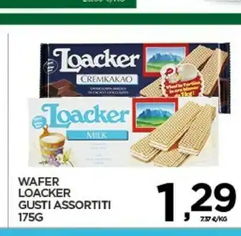 Interspar Loacker Wafer Milk offerta