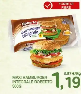 Interspar Roberto - Maxi Hamburger Integrale 300 G(ml) offerta