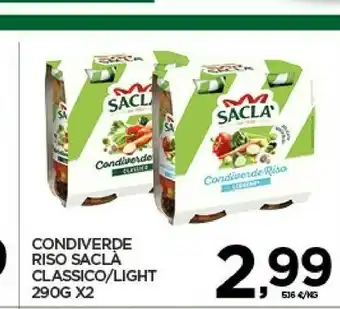 Interspar Saclà Condiverde Riso Classico Gusto Ricco 580 G(ml) offerta