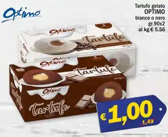 Ard Discount Optimo Tartufo gelato blanco o nero gr. 90x2 offerta