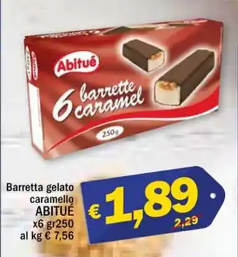 Ard Discount Abitué Barretta gelato caramello x6 250gr offerta