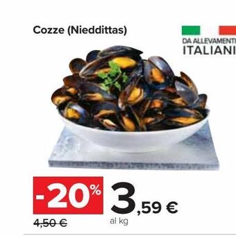 Cozze ( nieddittas )