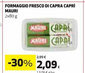 Coop Formaggio fresco di capra caprì mauri offerta