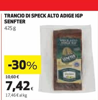 Coop Trancio di speck alto adige igp senfter offerta