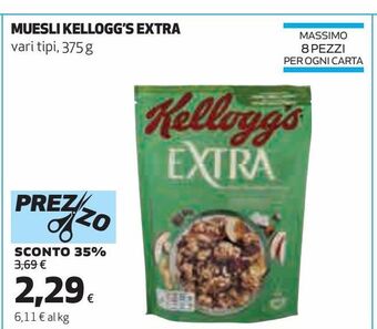 Coop Muesli kellogg's extra offerta
