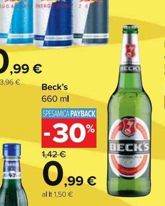 Carrefour Market Beck's 660 ml offerta