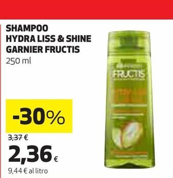 Coop Shampoo hydra liss&shine garnier fructis offerta