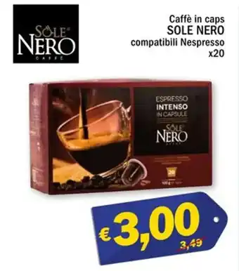 Ard Discount Sole Nero Caffè in caps compatibili Nespresso x 20 offerta