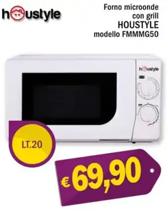 Ard Discount Houstyle Forno microonde con grill modello FMMMG50 lt.20 offerta