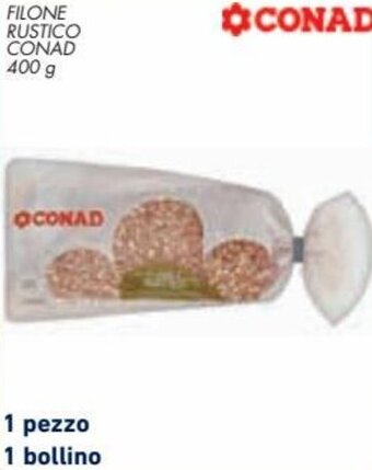 Conad City Conad Filone Rustico 400 g offerta