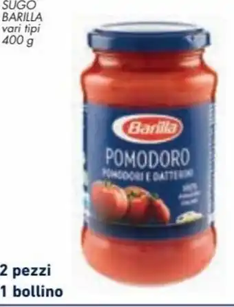Conad City Barilla Sugo vari tipi 400 g offerta