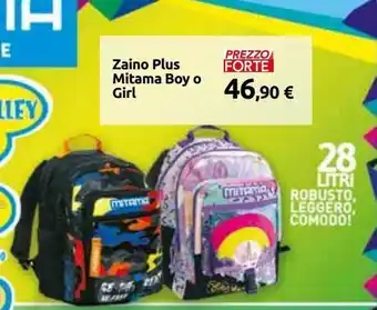 Carrefour Iper Zaino plus mitama boy o girl offerta