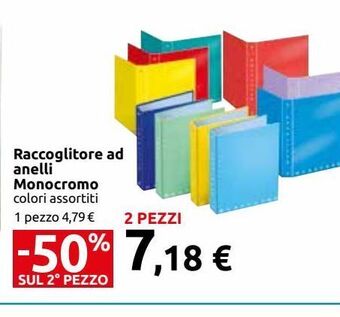Raccoglitore ad anelli monocromo