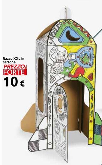 Razzo xxl in cartone