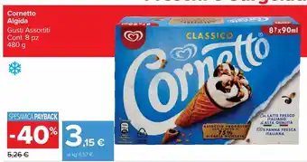 Carrefour Market Cornetto algida offerta