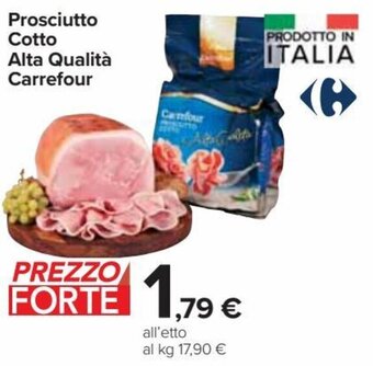 Carrefour Market Prosciutto cotto alta qualita carrefour offerta