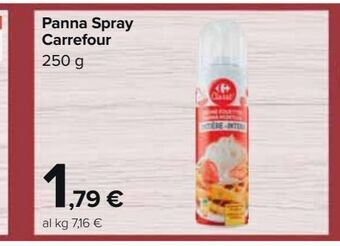 Carrefour Market Panna spray carrefour 250 g offerta