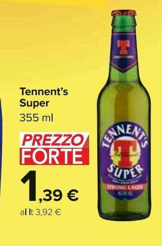 Carrefour Market Tennent's super 355 ml offerta