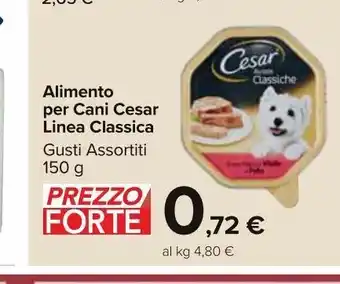 Carrefour Market Alimento per cane cesar linea classica offerta