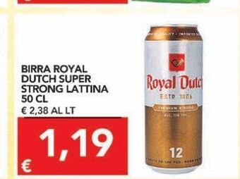 TuoDi Birra royal dutch super strong lattina offerta