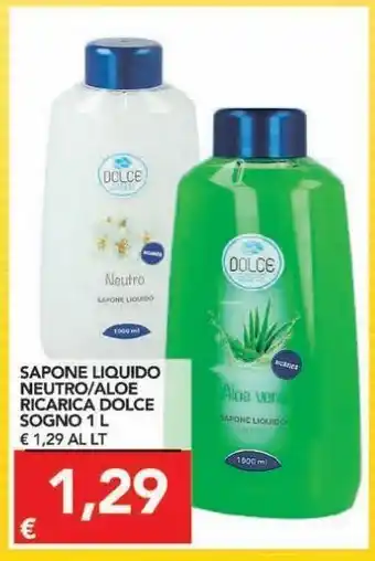 TuoDi Sapone liquido neutro/aloe ricarica dolce sogno offerta