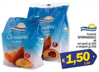 Ard Discount Sfornasole Cornetti x8 vari gusti gr.320 o integrali gr.256 offerta