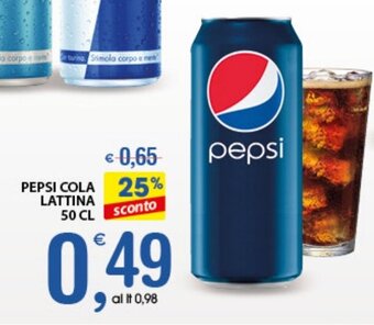 Qui Discount Pepsi Cola Lattina 50 cl offerta