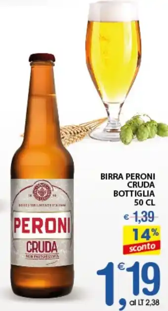 Peroni Birra Cruda Bottiglia 50 cl