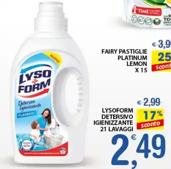 Qui Discount Lysoform Detersivo Igienizzante 21 lavaggi offerta