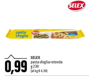 Emi Supermercati Selex pasta sfoglia rotonda g 230 offerta
