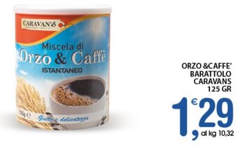 Qui Discount Orzo & Caffe' Barattolo Caravans 125 gr offerta
