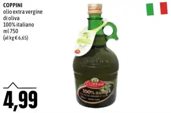 Emi Supermercati Coppini olio extra vergine dim oliva 100% italiano ml 750 offerta