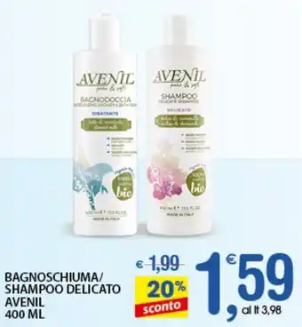 Qui Discount Avenil Bagnoschiuma/Shampoo Delicato 400 ml offerta